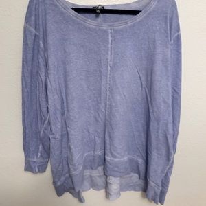 Faded blue pullover